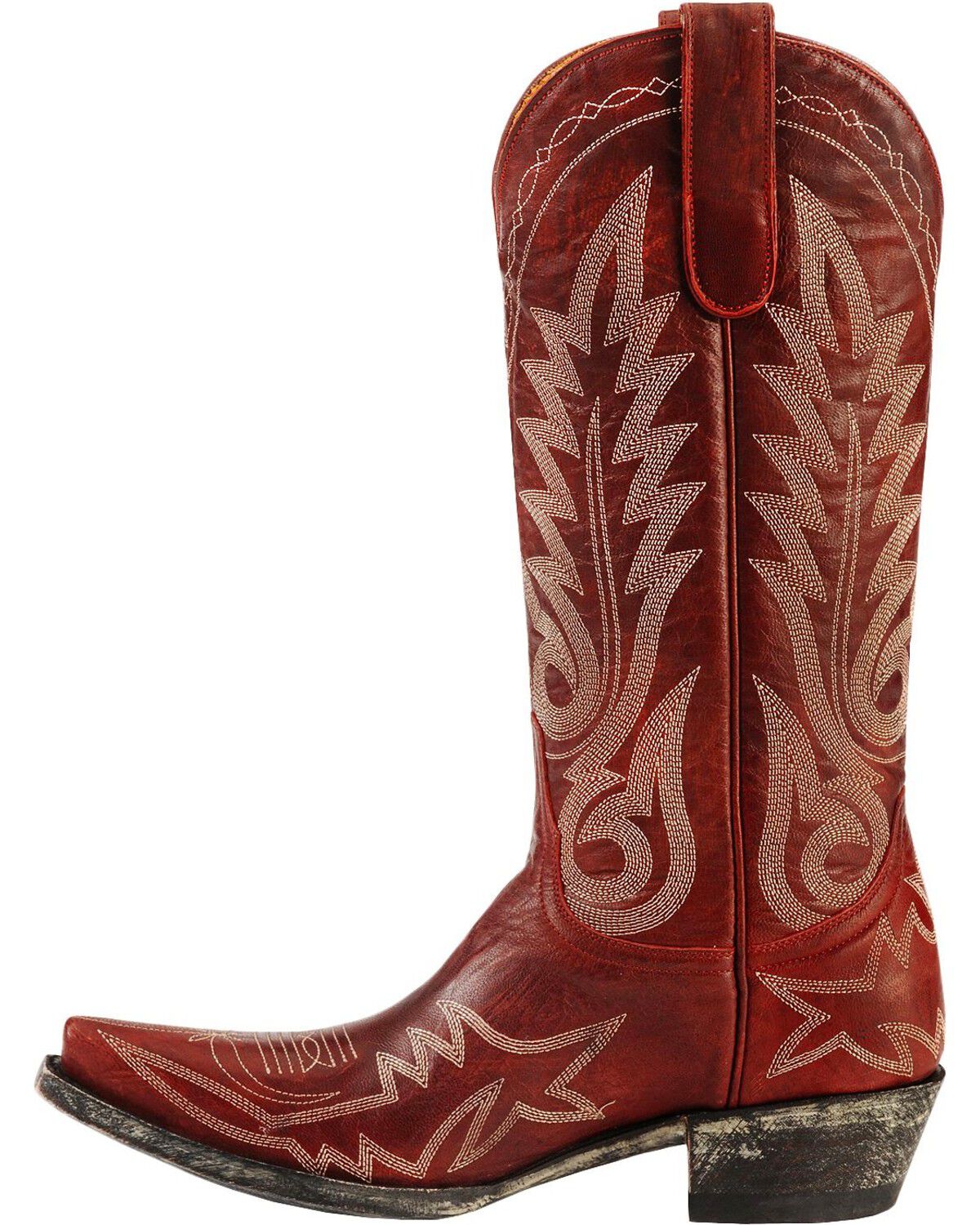 Image #3 - Old Gringo Women's Nevada Western Boots, Red, hi-res