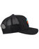 HOOey Men's Black Punchy Patch Logo Mesh Trucker Cap , Black, hi-res