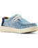Image #1 - Ariat Boys' Washed Denim Hilo Casual Shoes - Moc Toe, Blue, hi-res