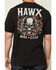 Image #4 - Hawk Men's Skull Short Sleeve Graphic Work T-Shirt, Black, hi-res