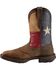 Image #8 - Rebel by Durango Men's Steel Toe Texas Flag Western Boots, Brown, hi-res
