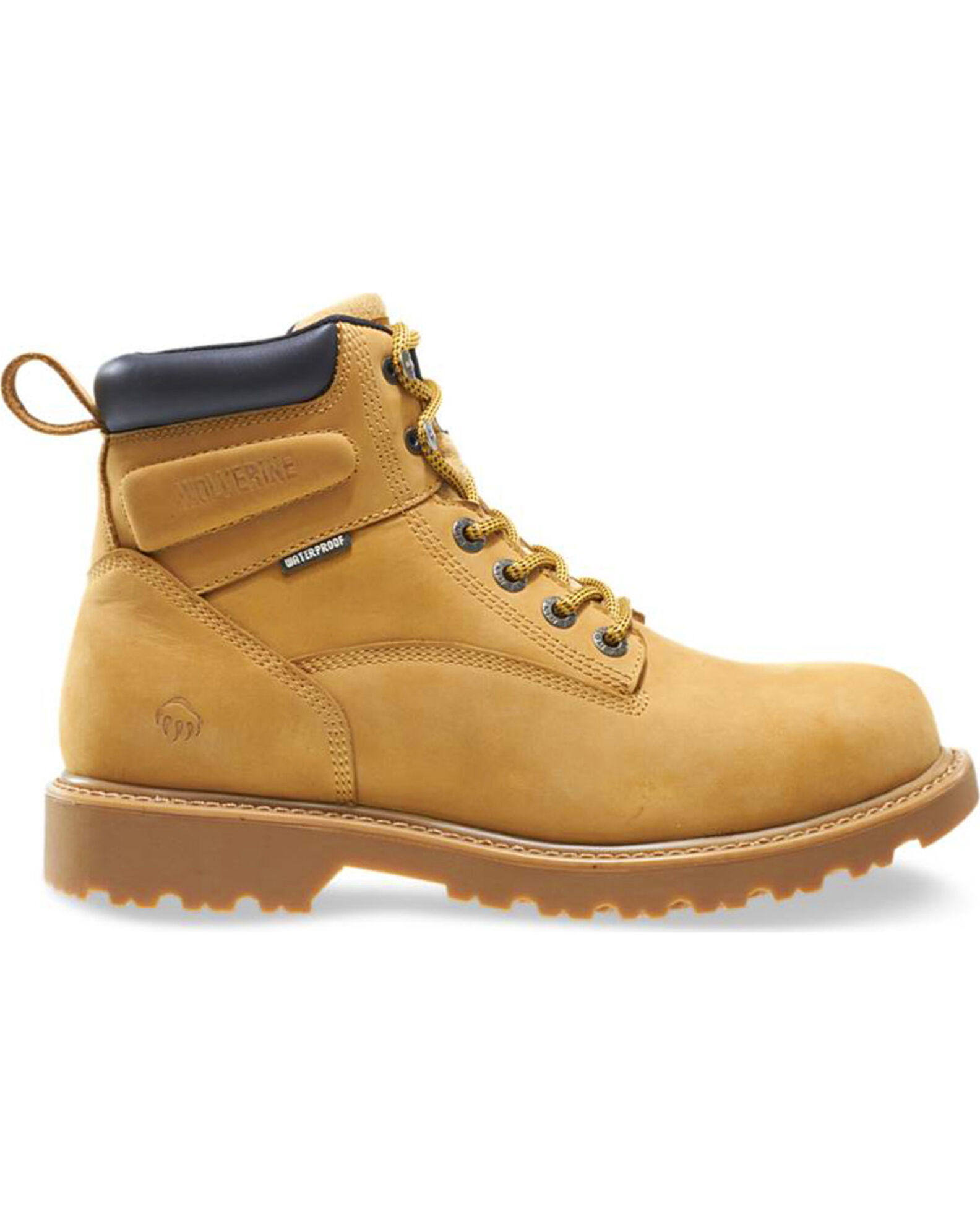 Image #3 - Wolverine Men's Floorhand Waterproof 6" Work Boots - Round Toe, Wheat, hi-res