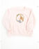 Image #1 - Angel Dear Toddler Girls' Velour Horse Pullover Sweater, Pink, hi-res