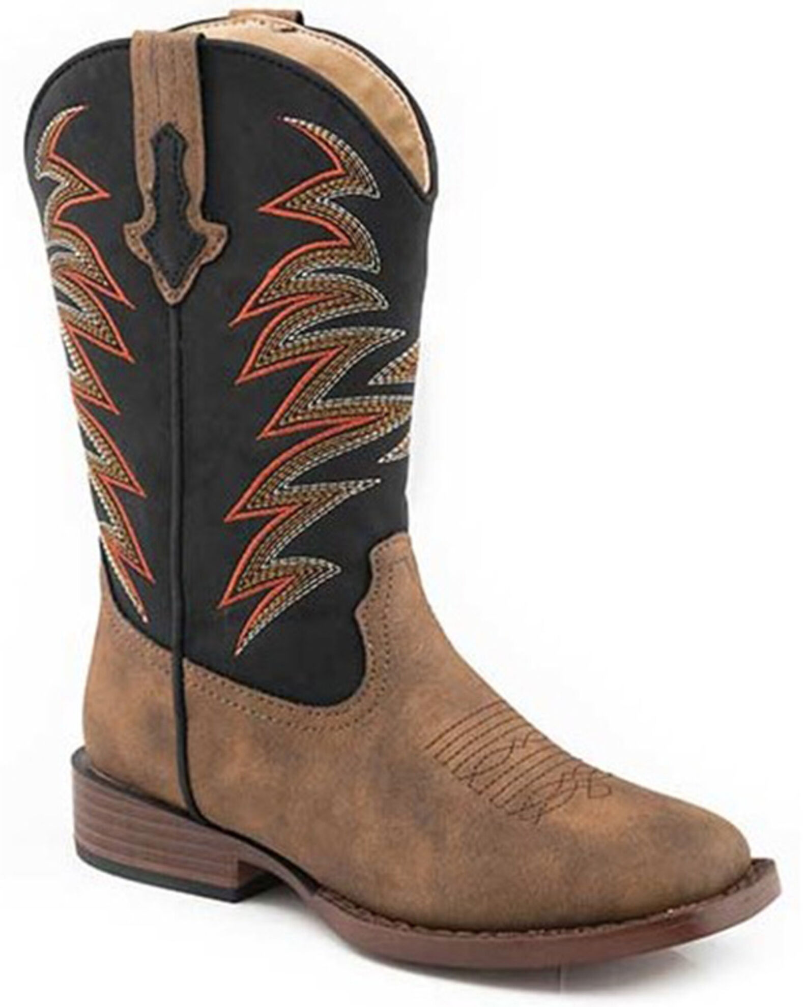 Roper Boys Clint Western Boots Broad Square Toe Boot Barn