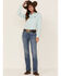 Image #2 - Kimes Ranch Women's Linville Long Sleeve Western Button Down Shirt, Turquoise, hi-res