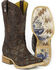 Image #1 - Tin Haul Men's Triangles Western Boots - Square Toe, Brown, hi-res