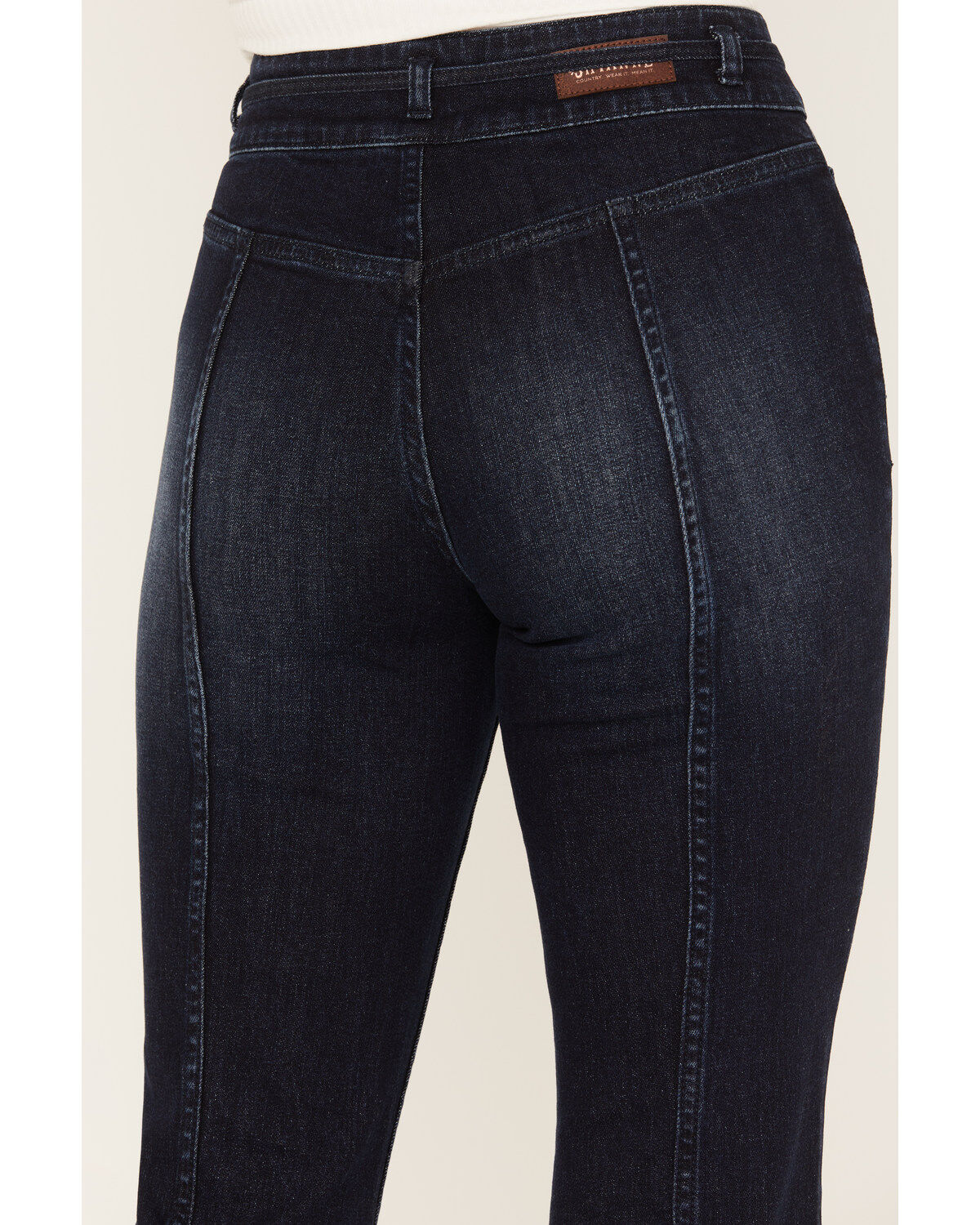 Image #4 - Shyanne Women's Dark Wash Trouser Jeans, Dark Wash, hi-res