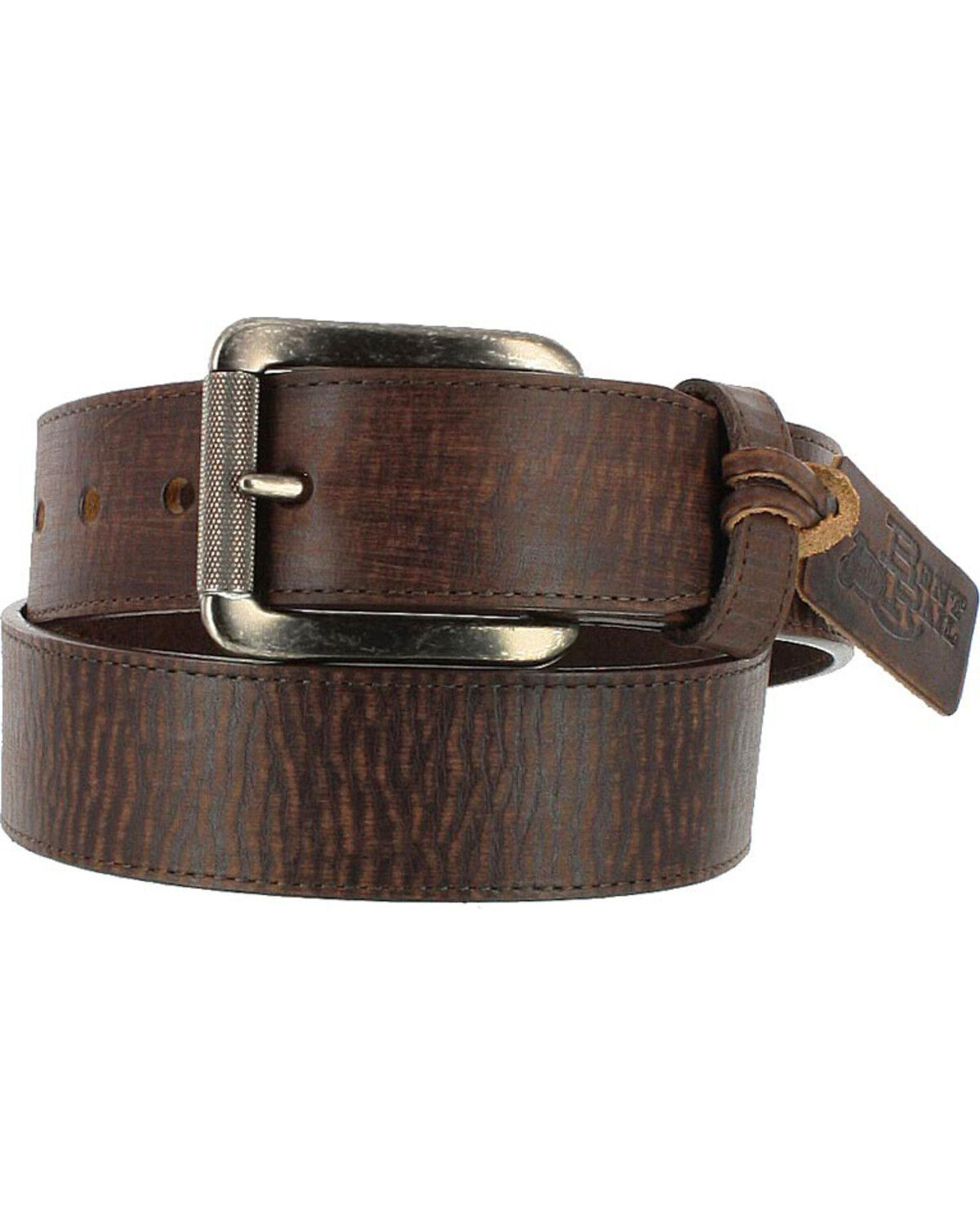 53909 Western Scroll Tooled Brown Belt - Brantleys Western & Casual Wear