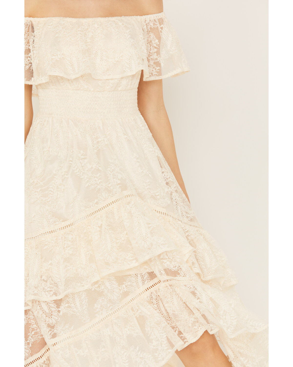 Image #3 - Shyanne Women's Off-Shoulder Tiered Lace Dress, , hi-res