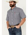 Image #1 - Cinch Men's Boot Barn Exclusive Medallion Print Short Sleeve Button-Down Western Shirt, White, hi-res