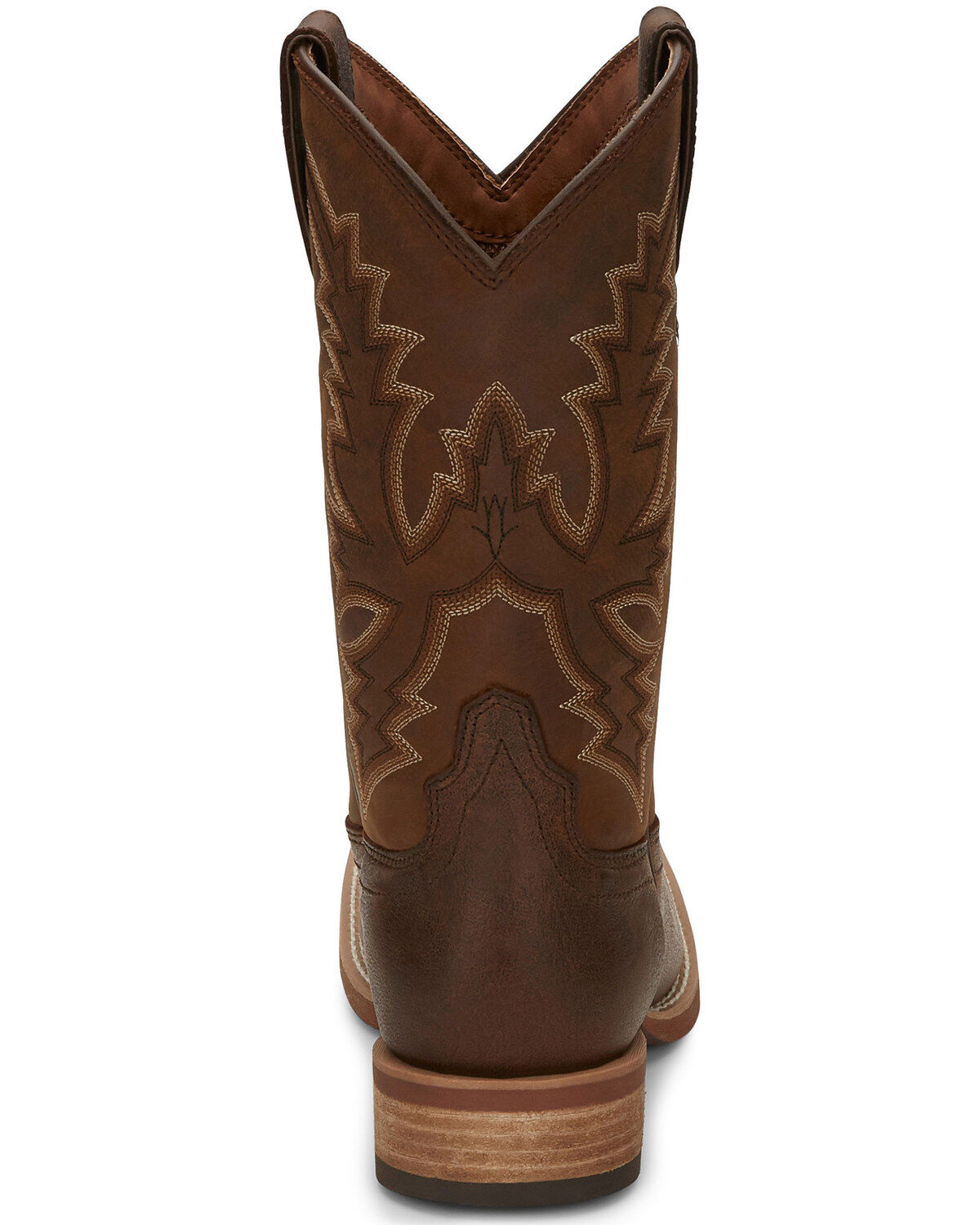 Image #4 - Justin Men's Tallyman Brown Western Boots - Broad Square Toe, , hi-res