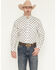 Image #1 - Ariat Men's Cai Southwestern Print Long Sleeve Button-Down Western Shirt, Off White, hi-res