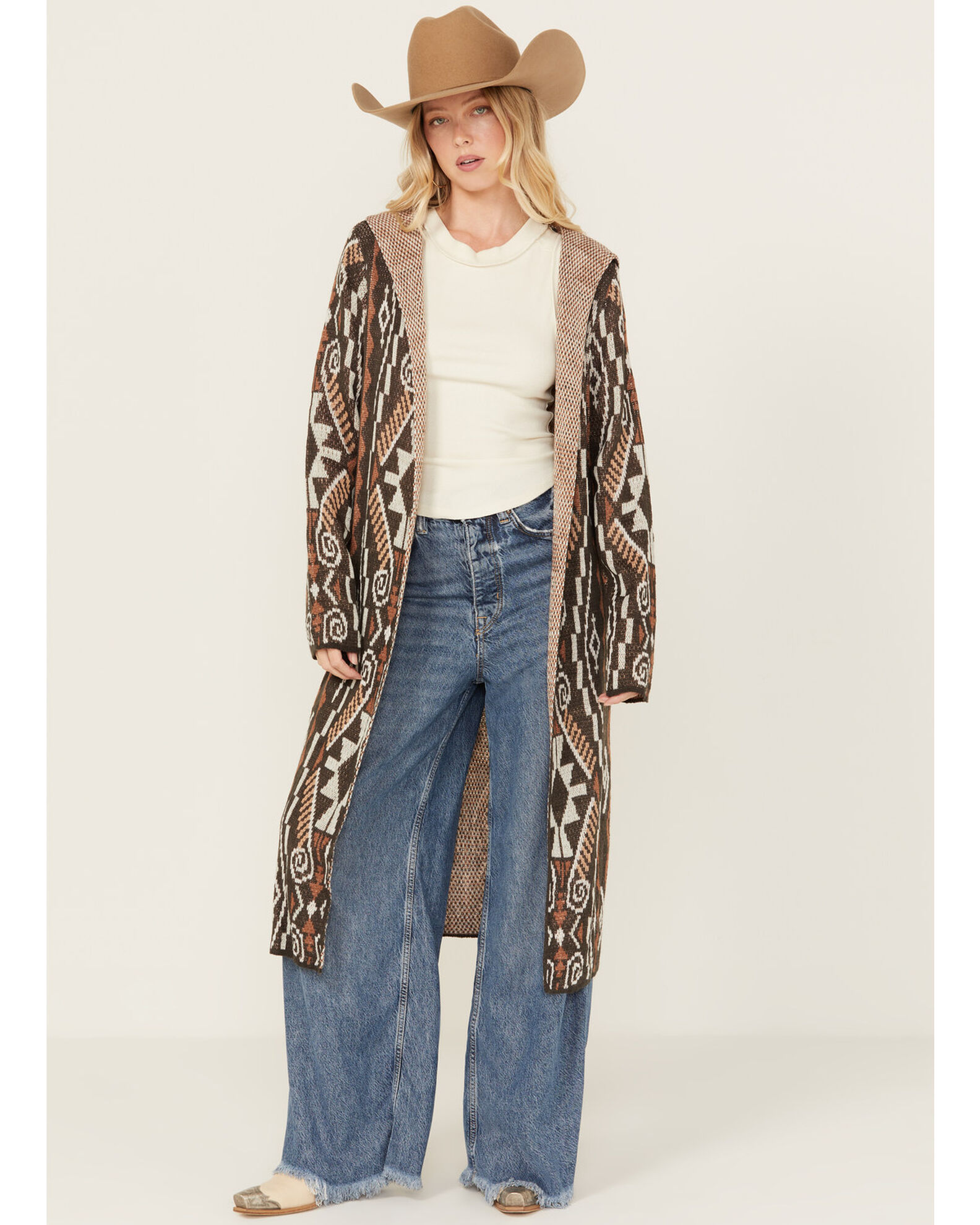 Mauve sales duster cardigan