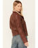 Image #4 - Mauritius Leather Women's Sherpa Collar Leather Moto Jacket, , hi-res