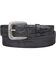Image #1 - Lucchese Men's Black Hornback Caiman Leather Belt, , hi-res