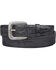 Lucchese Men's Black Hornback Caiman Leather Belt, , hi-res