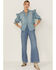Image #4 - Free People Women's Louise Denim Top, Blue, hi-res