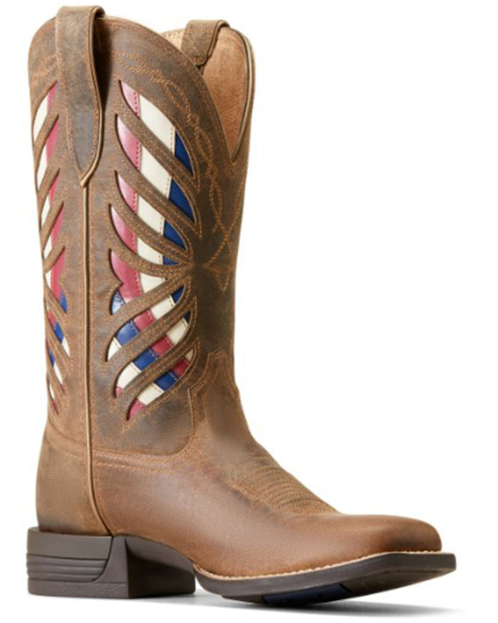 Women's american flag ariat boots top