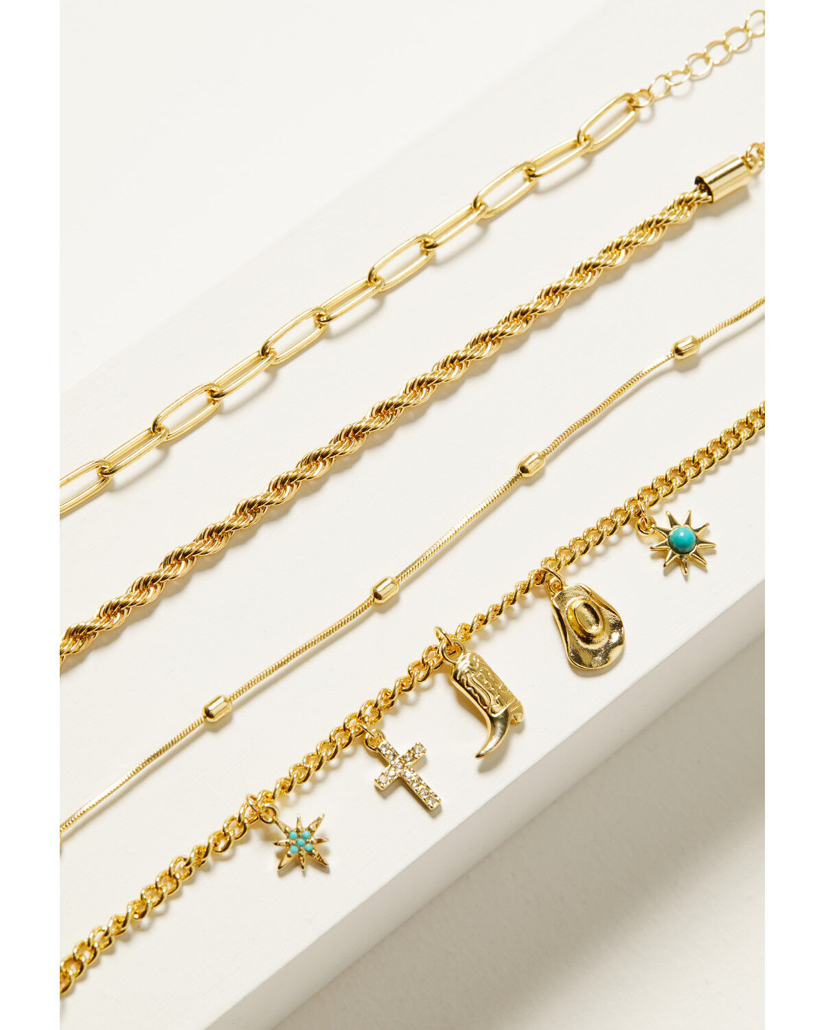 Image #2 - Shyanne Women's Charm Bracelet Set - 4 Piece, Gold, hi-res