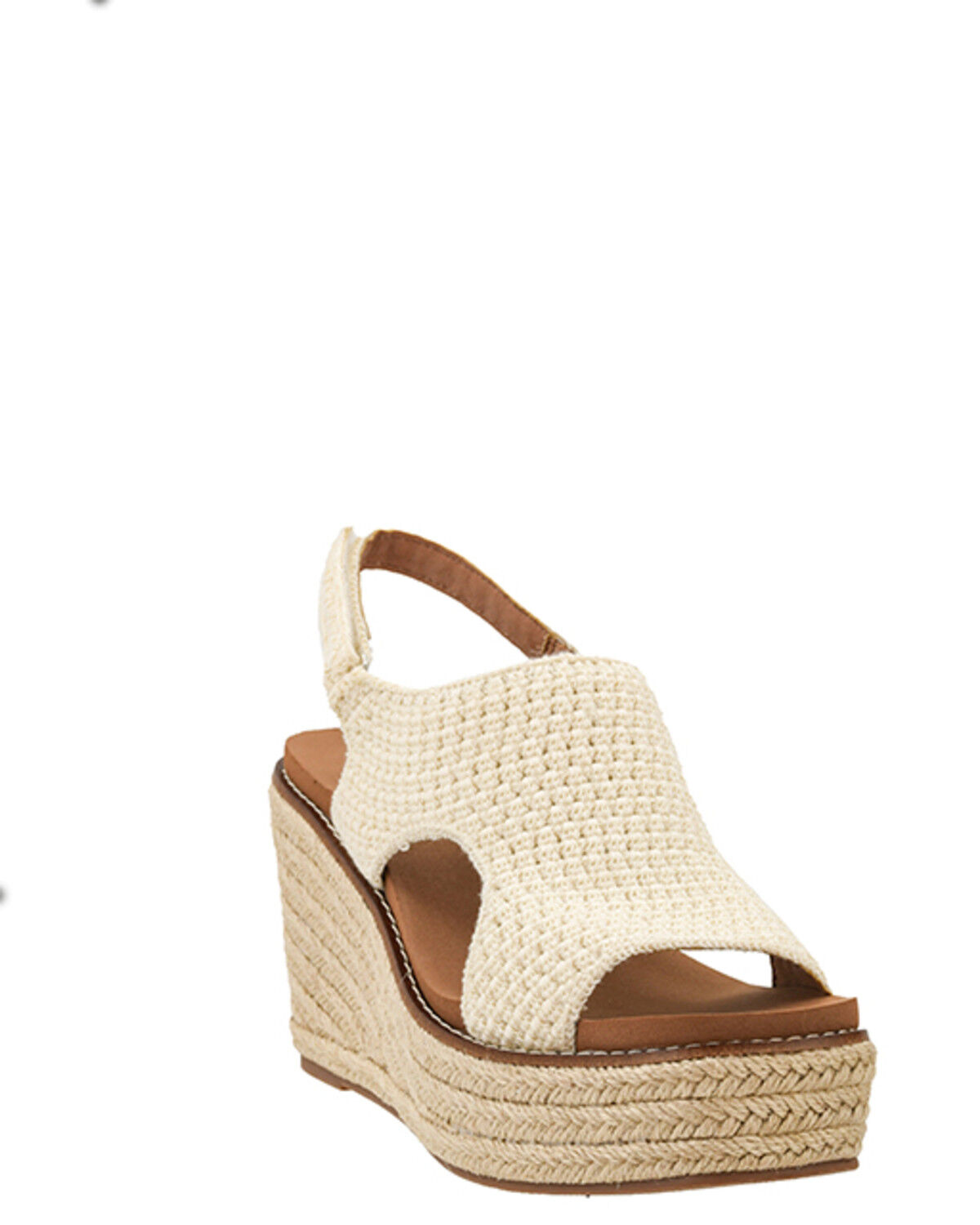 Image #1 - Corkys Women's Freddie Wedge Sandals, Natural, hi-res