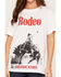 Image #3 - Girl Dangerous Women's Cheyenne Rodeo Short Sleeve Graphic Tee, White, hi-res