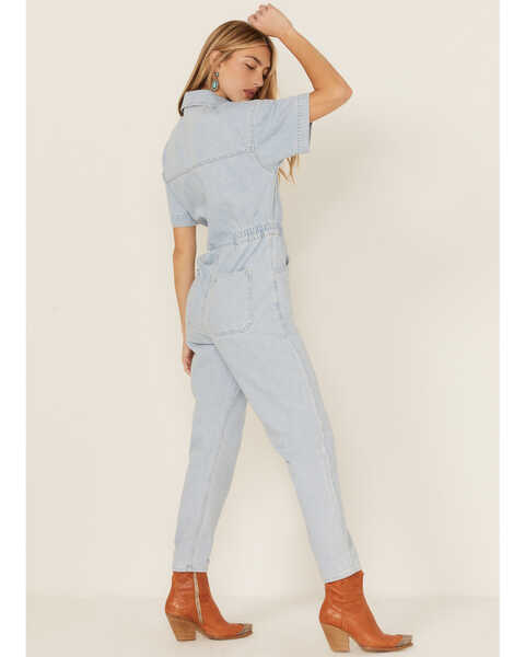 Image #3 - Free People Women's Marci Short Sleeve Button Down Jumpsuit , , hi-res