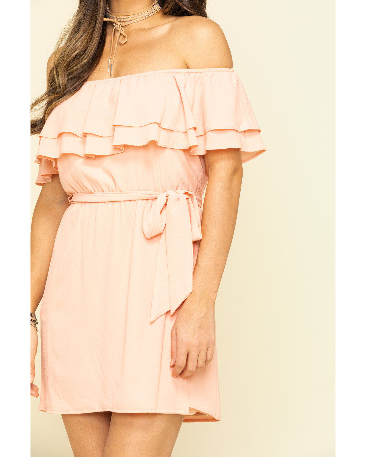 Image #4 - Show Me Your Mumu Women's Peach Rosie Mini Dress, , hi-res