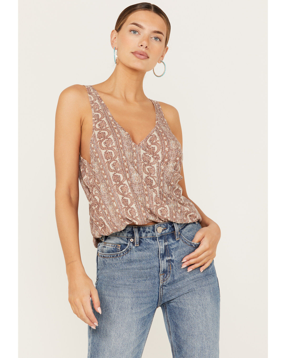 Image #1 - Free People Women's Your Twisted Tank, Ivory, hi-res