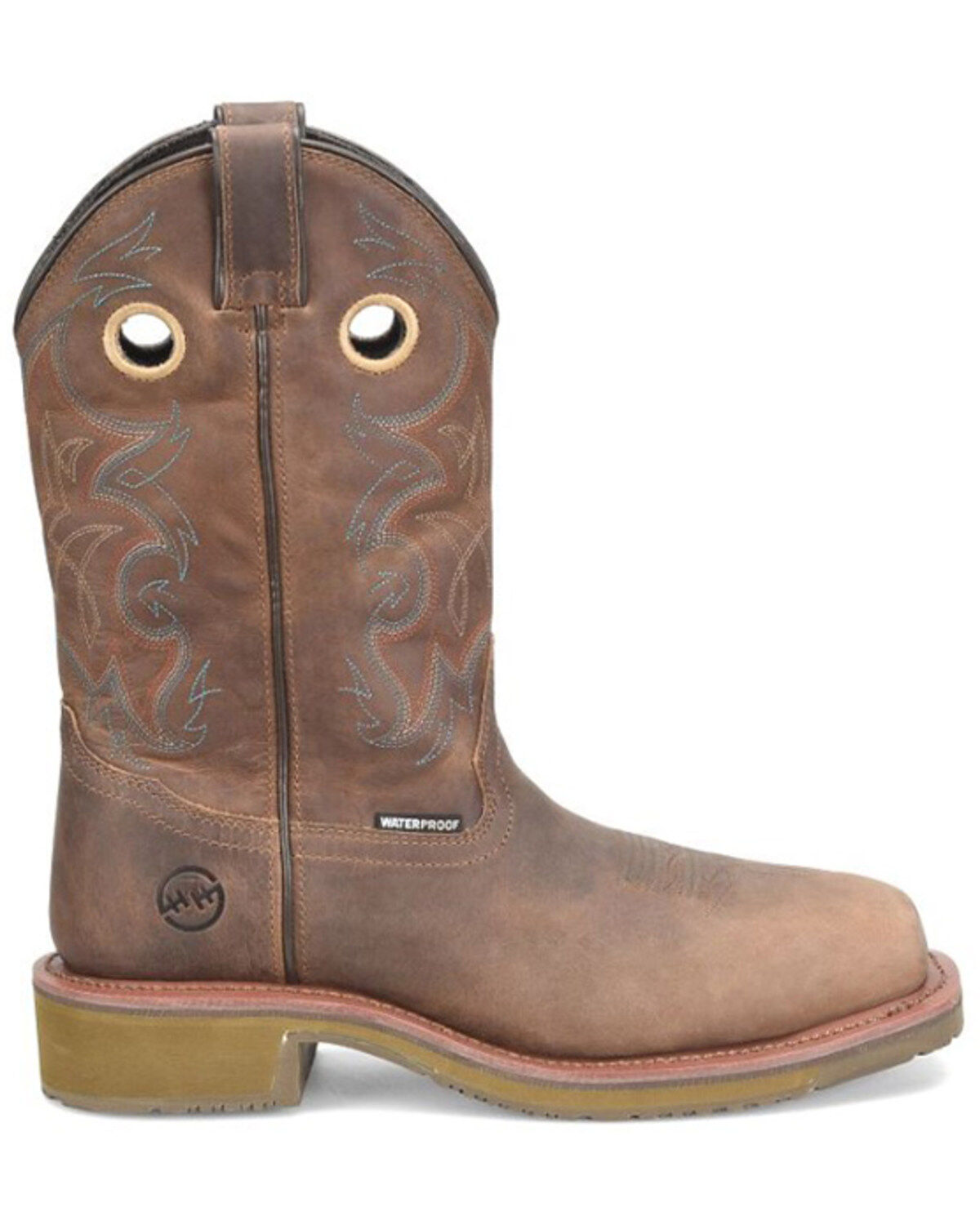 Image #2 - Double H Men's 12" Roy Western Waterproof Work Boots - Composite Toe, , hi-res