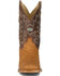 Image #4 - Justin Men's San Antone Exotic Caiman Western Boots - Broad Square Toe, Brown, hi-res