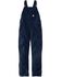Image #3 - Carhartt Women's FR Rugged Flex® Loose Fit Duck Bib Overalls, Navy, hi-res