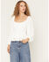 Image #2 - Originality Women's Boot Barn Exclusive Emma Long Sleeve Peplum Top, Ivory, hi-res