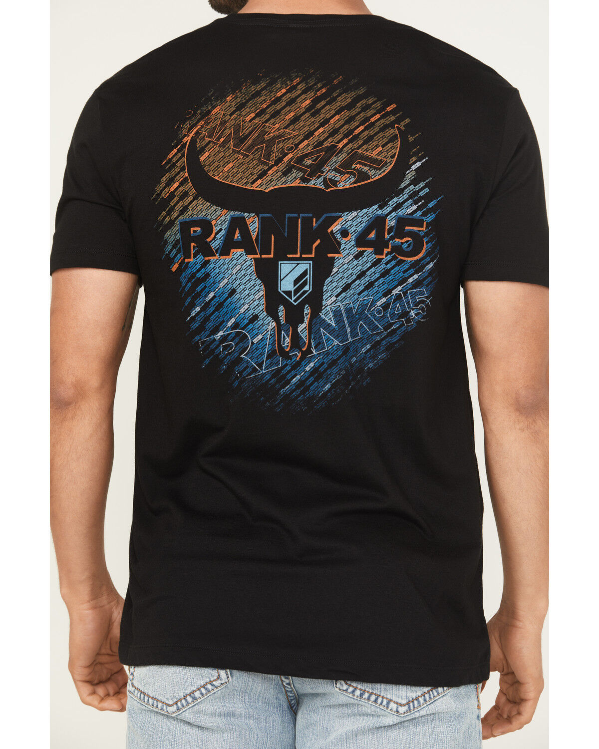Product Name:  RANK 45® Men's Tron Logo Short Sleeve Graphic T-Shirt