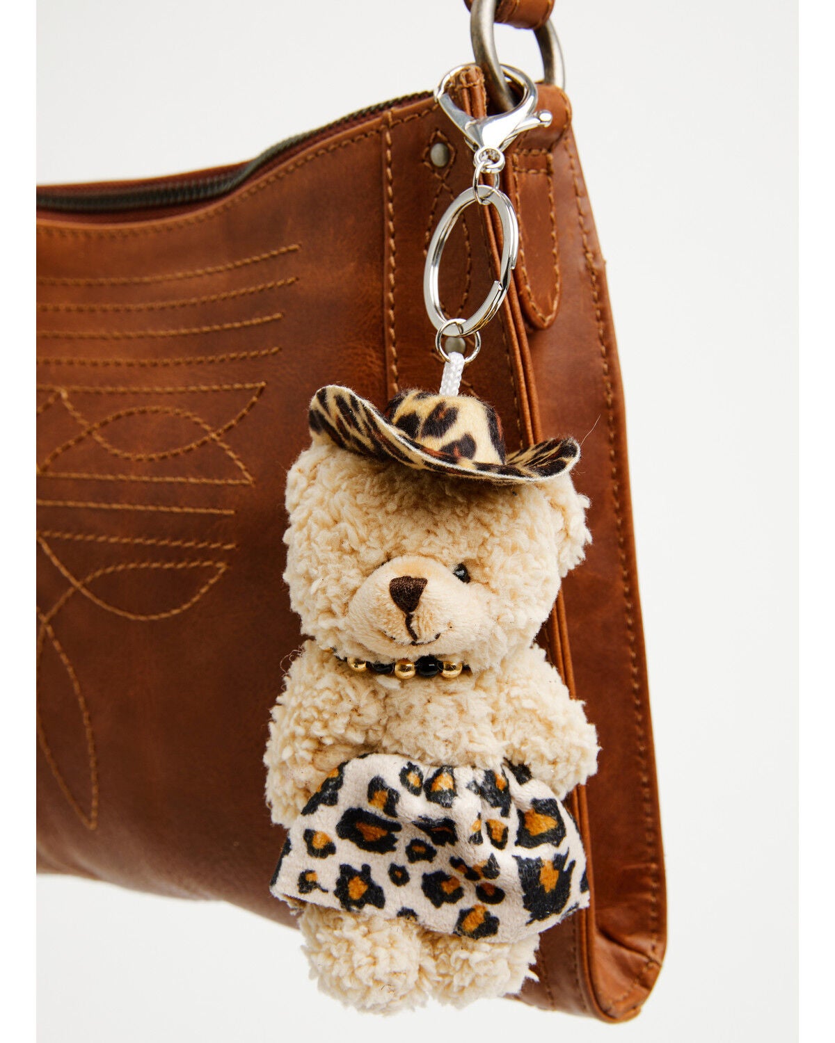 Image #2 - Shyanne Leopard Cowgirl Bear Bag Charm, Leopard, hi-res