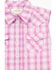 Image #2 - Shyanne Toddler Girls Dobby Striped Western Pearl Snap Shirt, Grape, hi-res