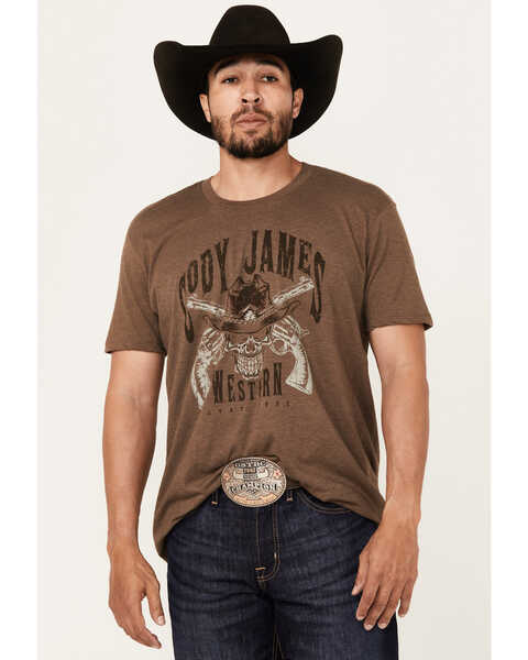 Cody James Men's Stay Free Short Sleeve Graphic T-Shirt , Dark Brown, hi-res