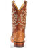 Image #7 - Justin Men's Full Quill Ostrich Western Boots, Cognac, hi-res