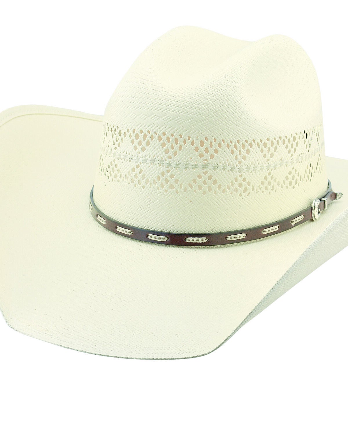 Image #1 - Larry Mahan Buckhorn 10X Straw Cowboy Hat, , hi-res