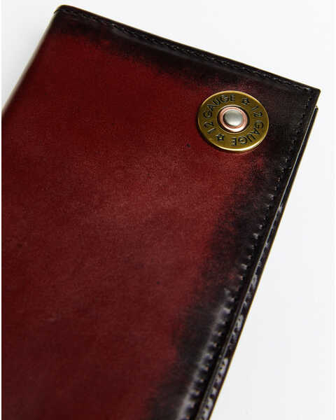 Image #2 - Nocona Men's 12 Gauge Checkbook Wallet, Brown, hi-res