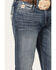 Cinch Men's Grant Medium Stonewash Broken Twill Performance Stretch Relaxed Bootcut Jeans , Indigo, hi-res