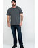 Hawx Men's Pocket Crew Short Sleeve Work T-Shirt , Charcoal, hi-res