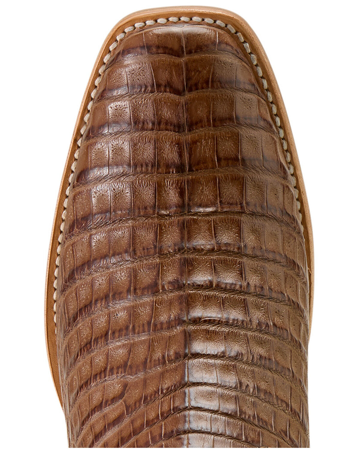 Image #5 - Ariat Men's Futurity Finalist Exotic Caiman Western Boots - Square Toe, Natural, hi-res
