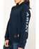 Image #4 - Ariat Women's FR Primo Fleece Logo Hooded Sweatshirt, Navy, hi-res