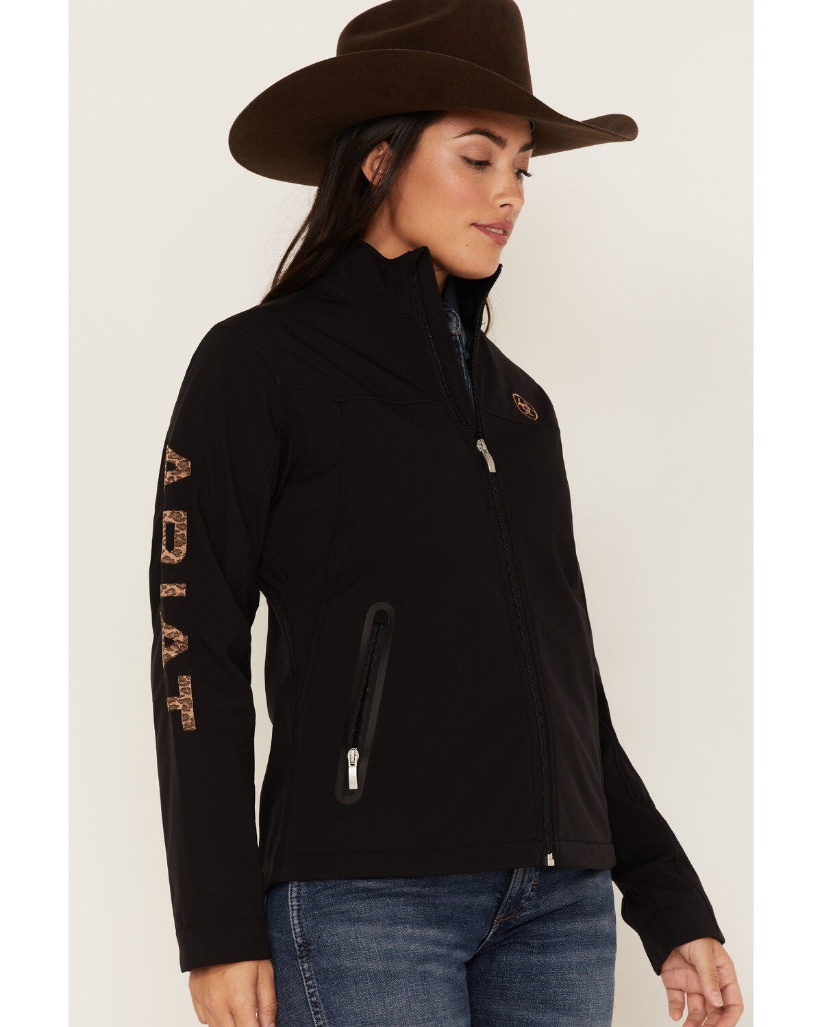 Ariat Women's Leopard Print Logo New 