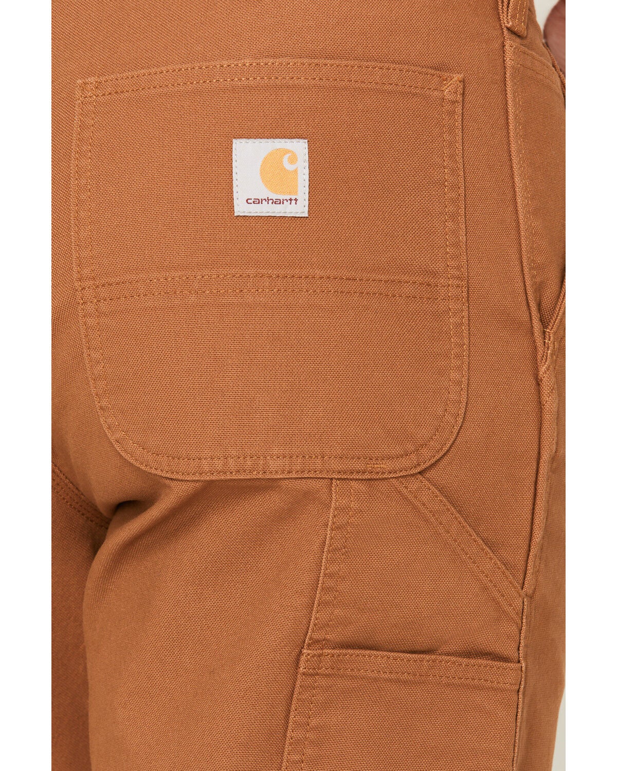 Image #4 - Carhartt Men's Rugged Flex&trade; Duck Dungaree Relaxed Straight Utility Work Jeans, Brown, hi-res