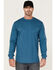 Image #1 - Cody James Men's FR Logo Long Sleeve Work T-Shirt - Tall, Blue, hi-res