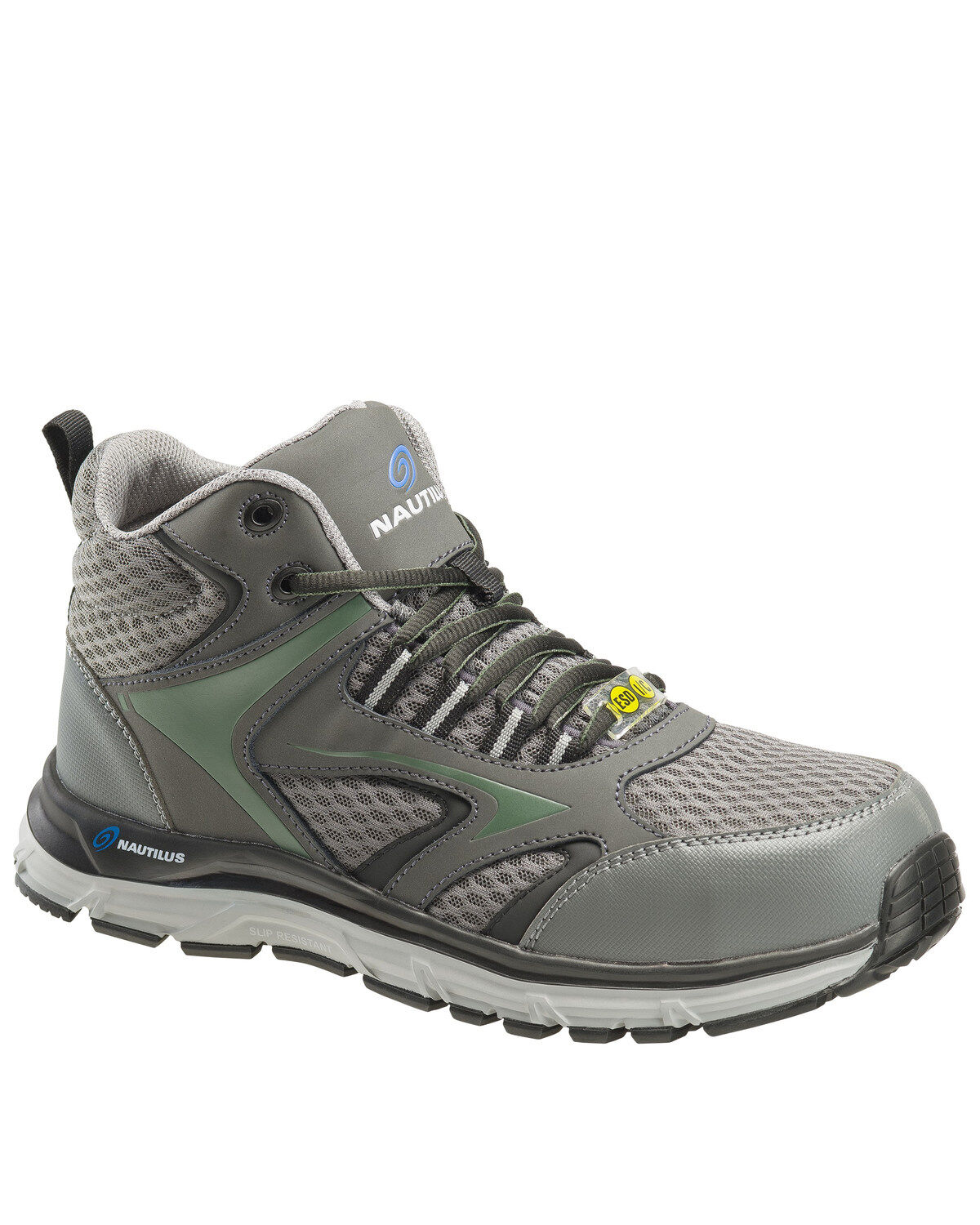 Image #1 - Nautilus Men's Gray Tempest Work Boots - Alloy Toe, , hi-res