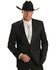 Image #1 - Circle S Men's Lubbock Suit Coat - Short, Reg, Tall, Black, hi-res