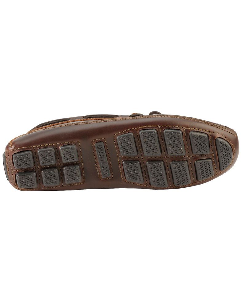 Men S Minnetonka Double Bottom Cowhide Driving Moccasins Boot Barn