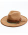 Image #1 - Shyanne Women's Rancher Tonal Ribbons & Turquoise Bead Fedora Hat, Tan, hi-res